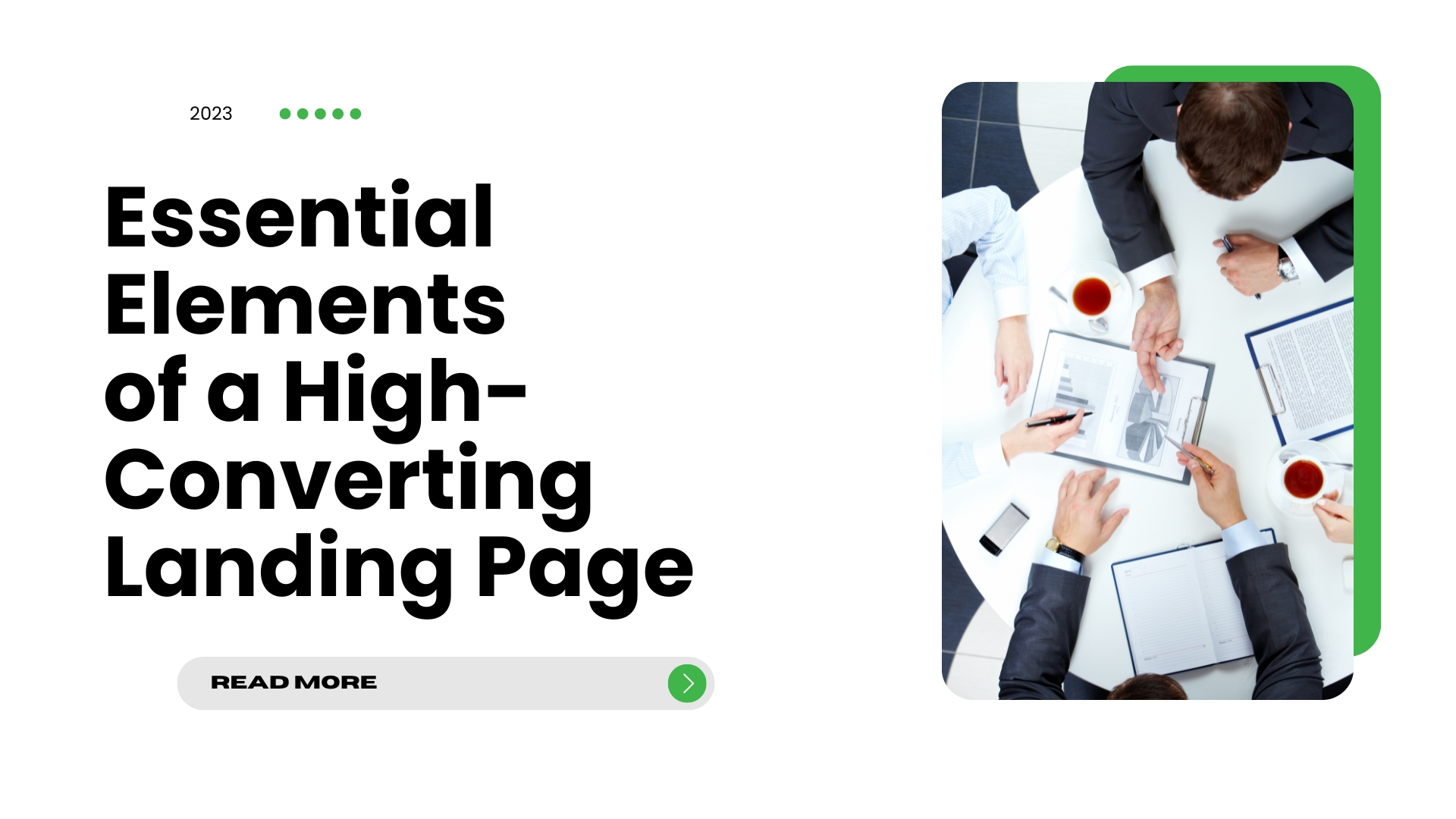 Key components of a high-converting landing page design